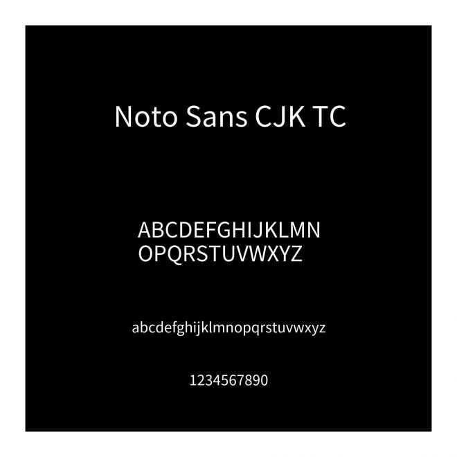 Noto Sans CJK TC