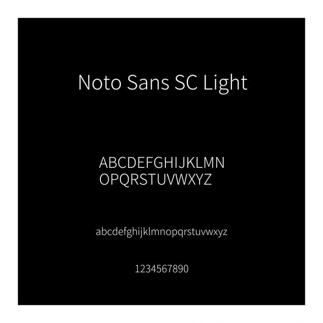 Noto Sans SC Light