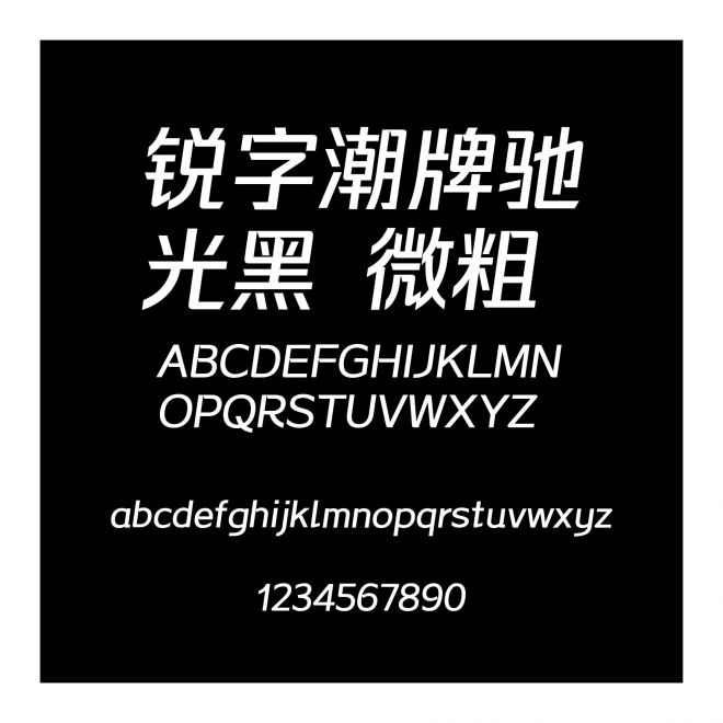 銳字潮牌馳光黑 微粗
