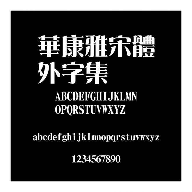 華康雅宋體外字集