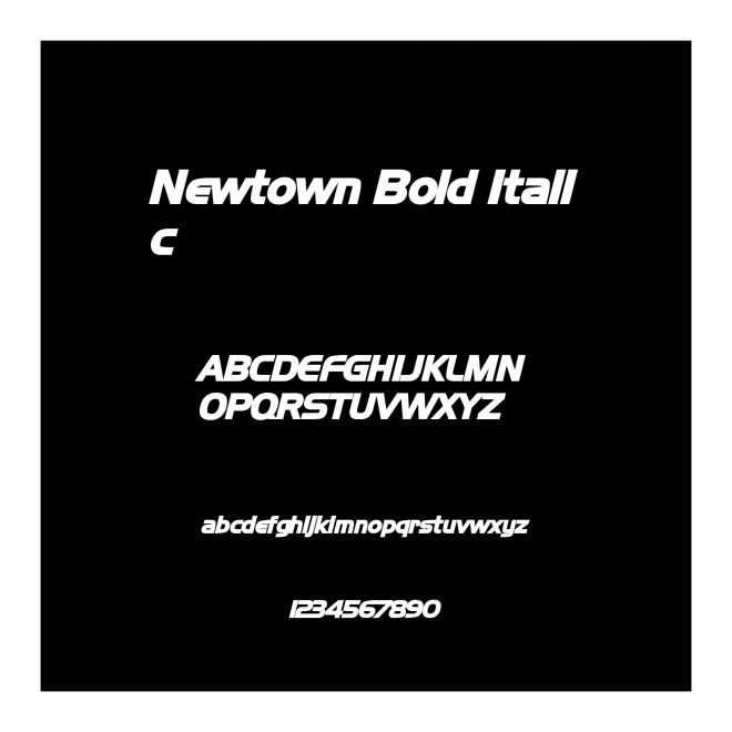 Newtown Bold Italic