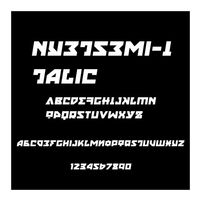 Nyet Semi-Italic