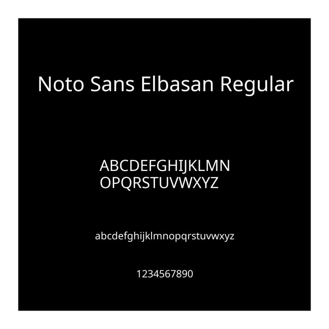 Noto Sans Elbasan Regular