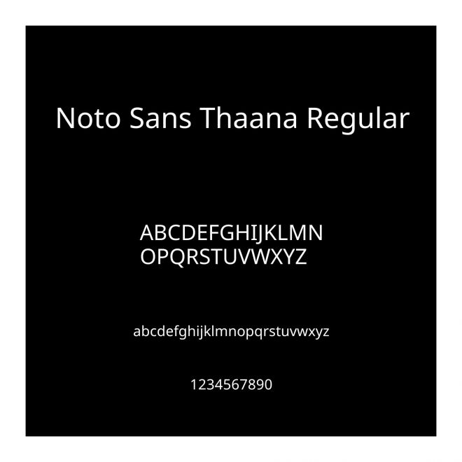 Noto Sans Thaana Regular