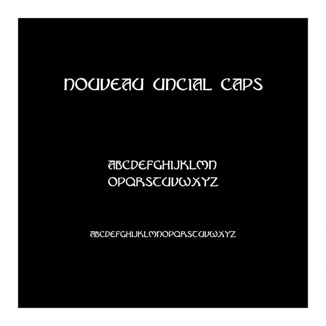 Nouveau Uncial Caps