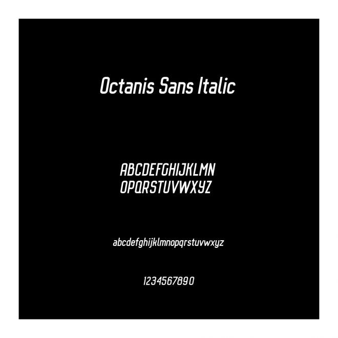 Octanis Sans Italic