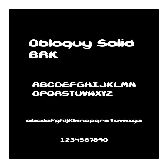 Obloquy Solid BRK