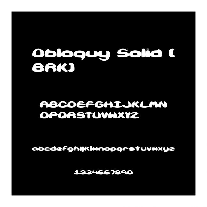 Obloquy Solid (BRK)