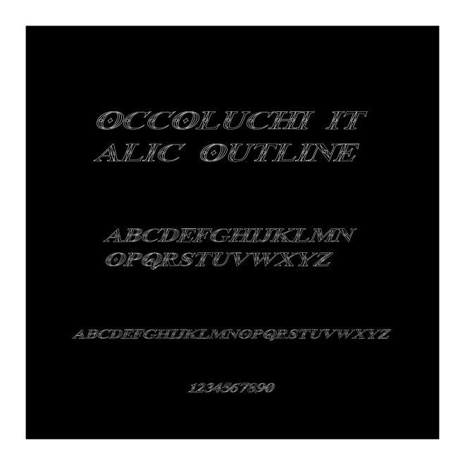 Occoluchi Italic Outline