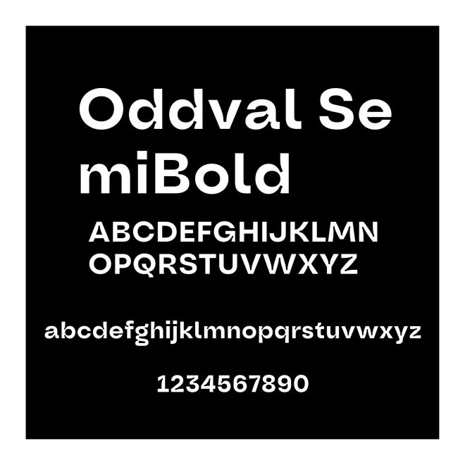 Oddval SemiBold