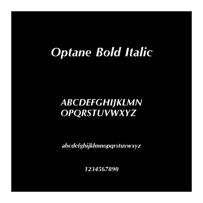 Optane Bold Italic