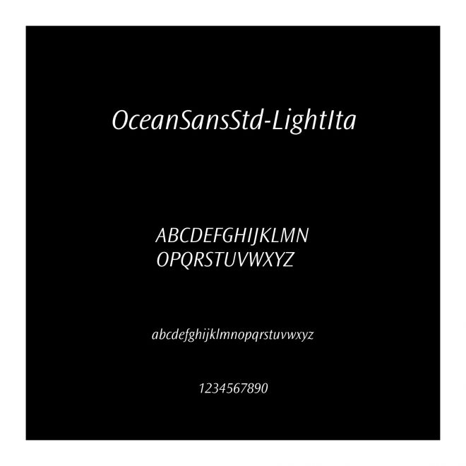 OceanSansStd-LightIta