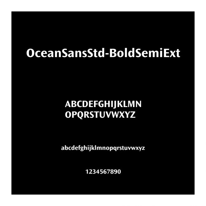 OceanSansStd-BoldSemiExt