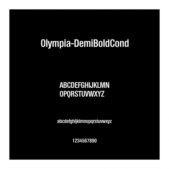 Olympia-DemiBoldCond