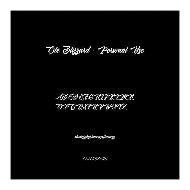 Ole Blizzard - Personal Use