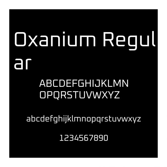 Oxanium Regular