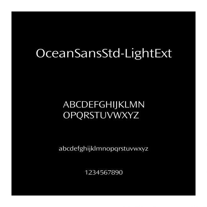 OceanSansStd-LightExt
