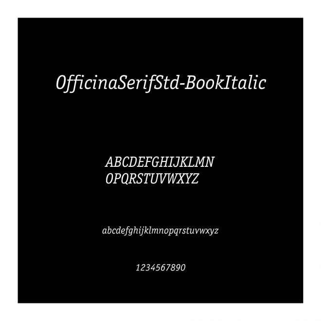OfficinaSerifStd-BookItalic