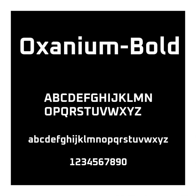 Oxanium Bold
