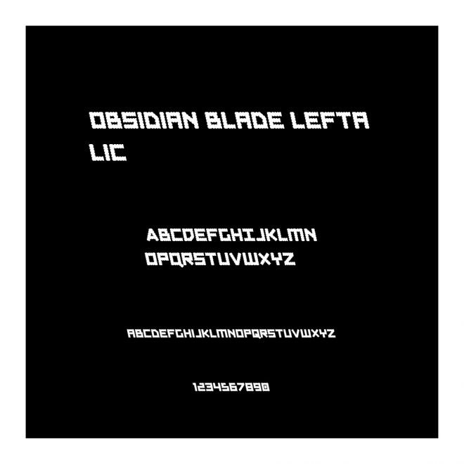 Obsidian Blade Leftalic