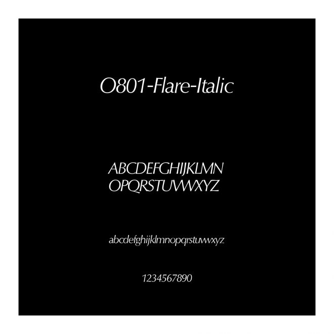 O801-Flare-Italic
