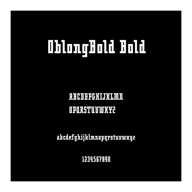 OblongBold Bold