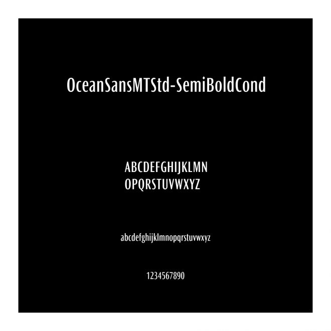 OceanSansMTStd-SemiBoldCond