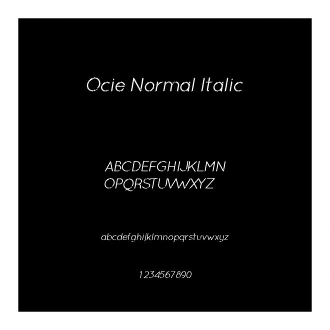Ocie Normal Italic