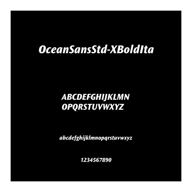 OceanSansStd-XBoldIta