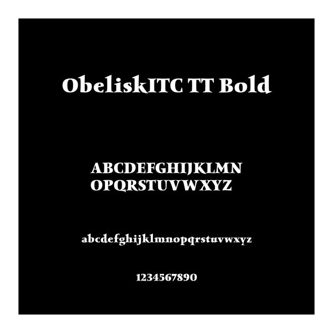 ObeliskITC TT Bold