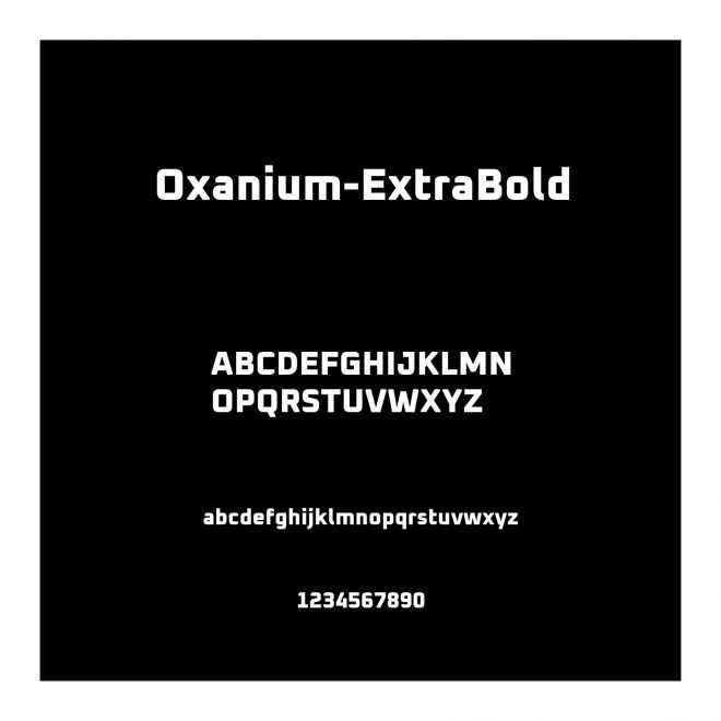Oxanium ExtraBold