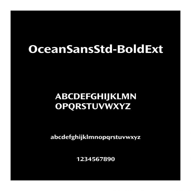 OceanSansStd-BoldExt