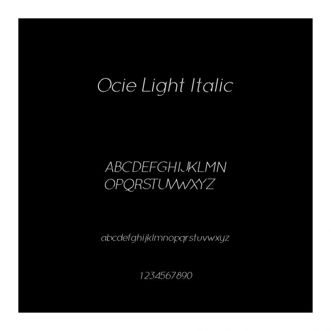Ocie Light Italic