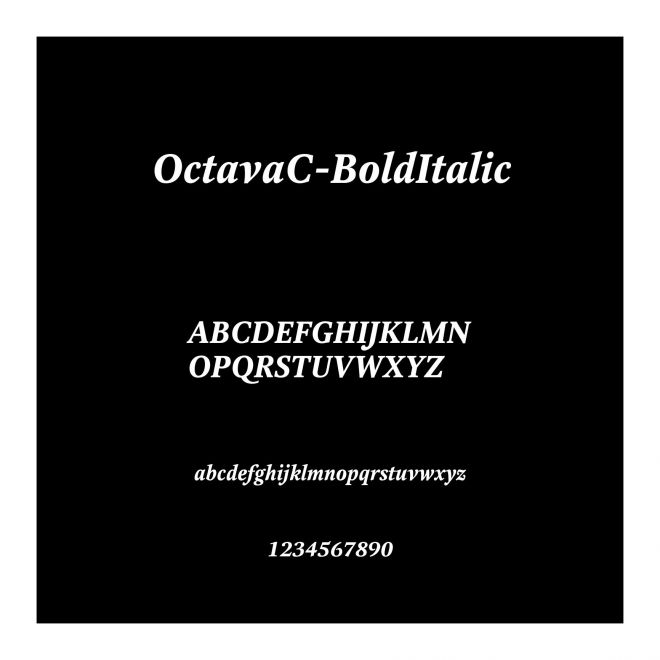 OctavaC-BoldItalic