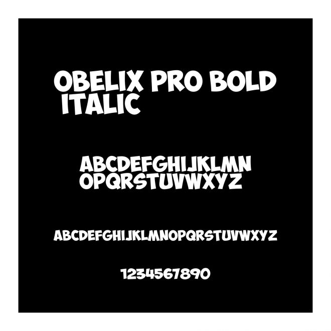 Obelix Pro Bold Italic