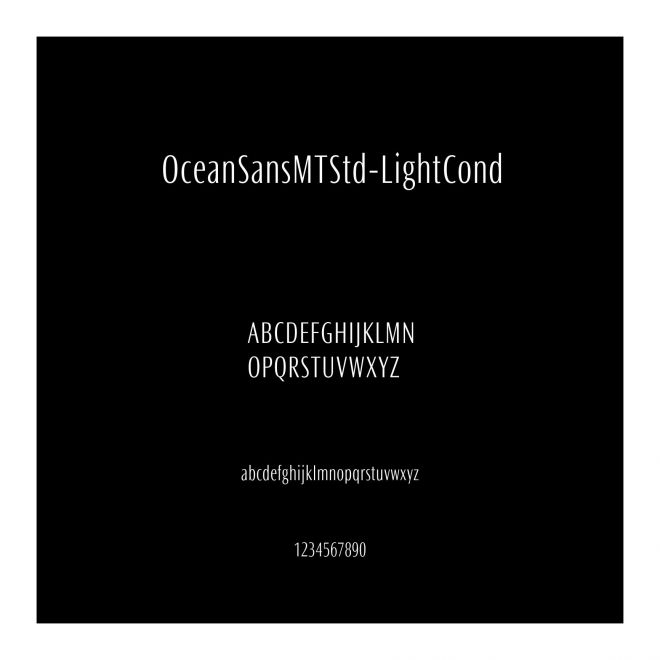 OceanSansMTStd-LightCond
