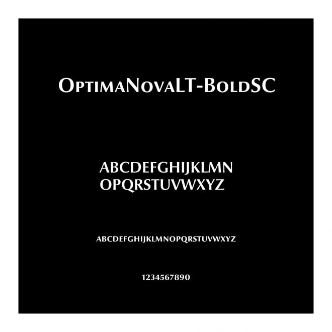 OptimaNovaLT-BoldSC