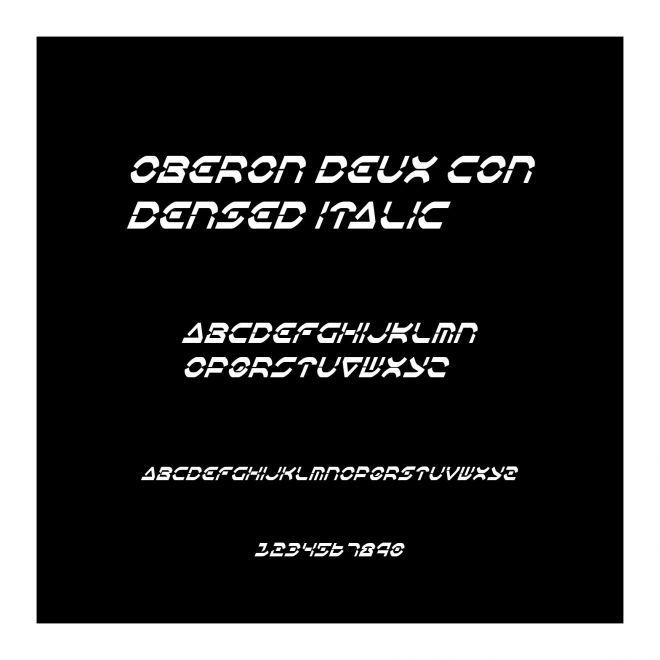 Oberon Deux Condensed Italic