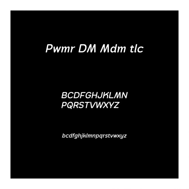 Pawmor DEMO Medium Italic