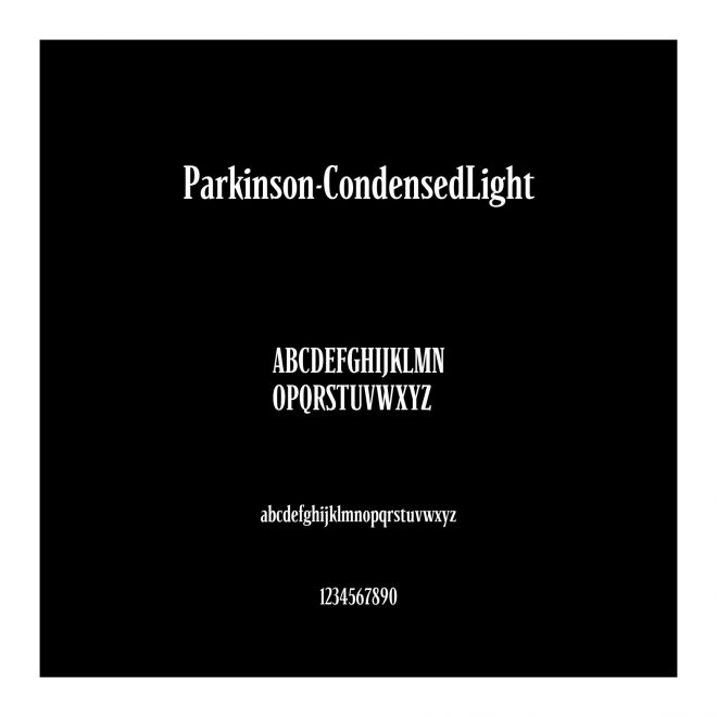 Parkinson-CondensedLight