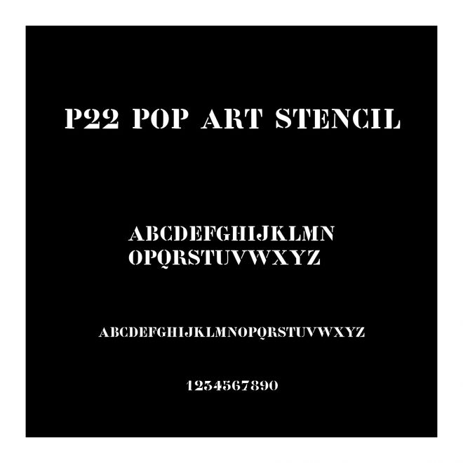 P22 Pop Art Stencil