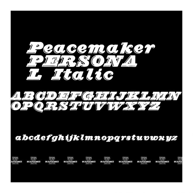 Peacemaker PERSONAL Italic