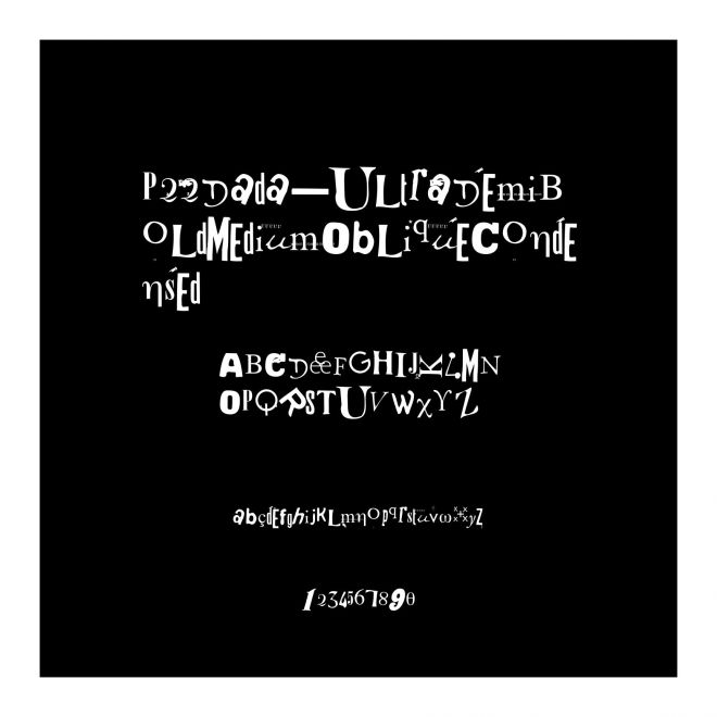P22Dada-UltraDemiBoldMediumObliqueCondensed