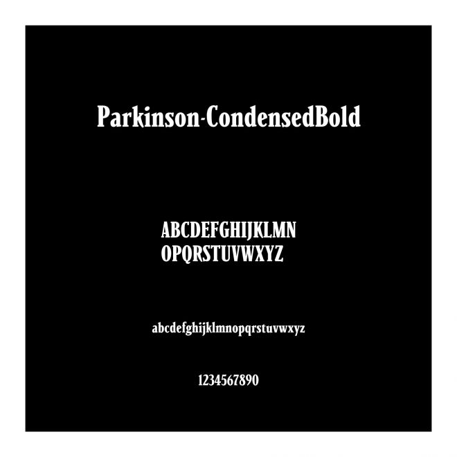 Parkinson-CondensedBold