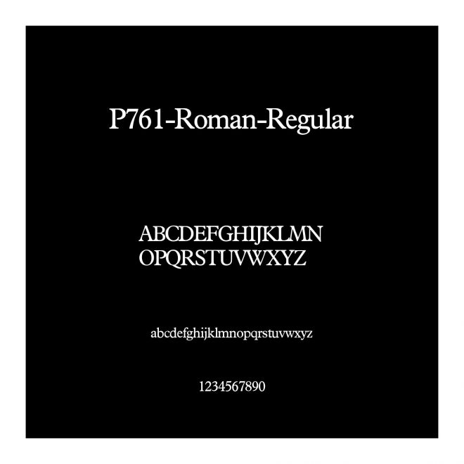 P761-Roman-Regular