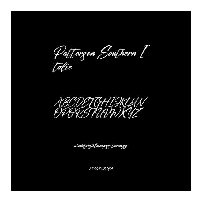 Patterson Southern Italic