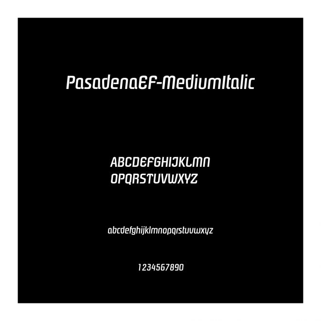 PasadenaEF-MediumItalic