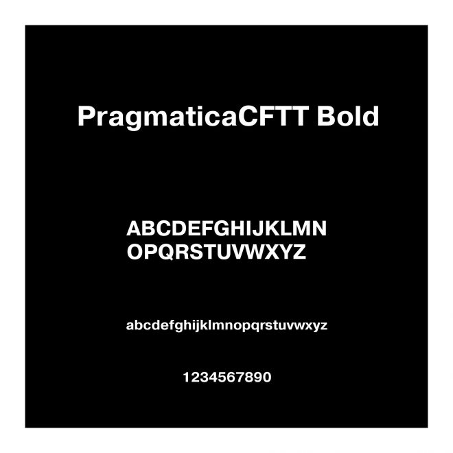 PragmaticaCFTT Bold