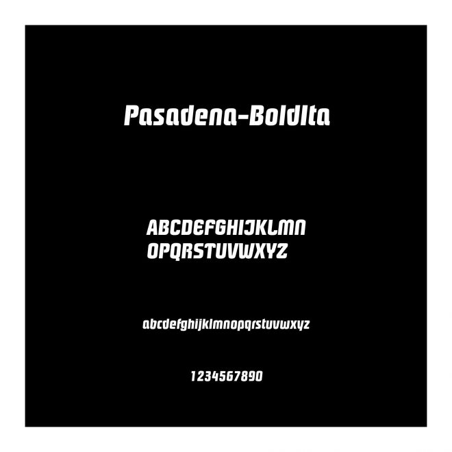Pasadena-BoldIta