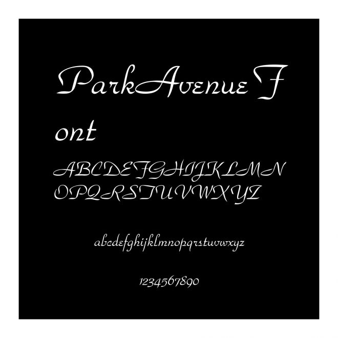ParkAvenueFont